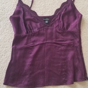 Bebe purple silk slip. Size M